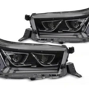 Poslední Šance Přední světla TOYOTA HILUX 16-20 černá LED