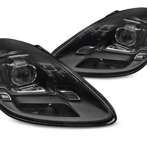 Přední světla PORSCHE BOXSTER CAYMAN 718 2016- černá LED Sezónní Sleva