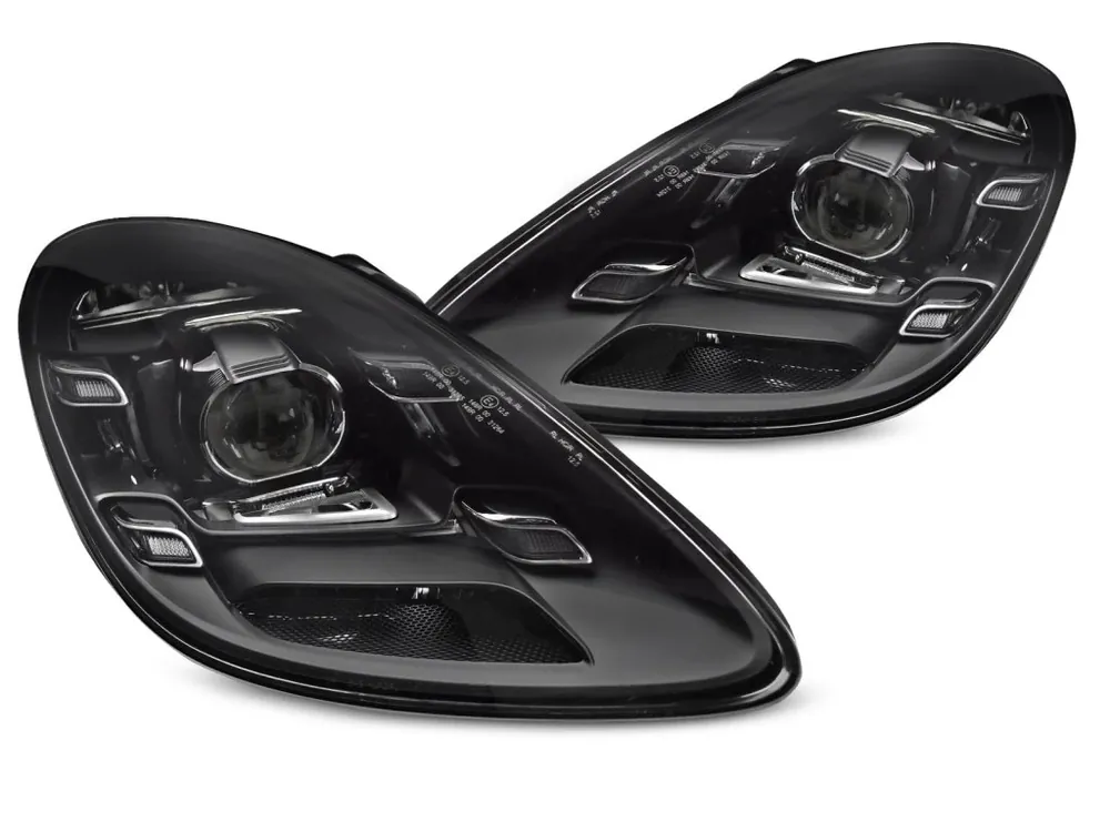 Přední světla PORSCHE BOXSTER CAYMAN 718 2016- černá LED Sezónní Sleva