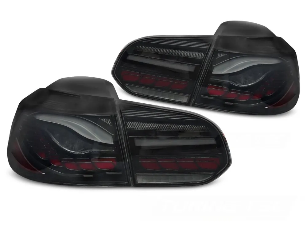 Zadní světla VW GOLF VI 08-13 kouřová LED OLED Vysoce Kvalitní