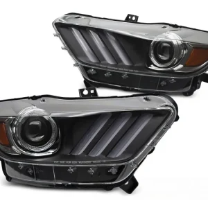 Přední světla FORD MUSTANG 14-17 XENON černá LED Omezená Nabídka
