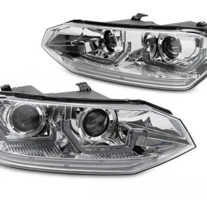 Jen Po Omezenou Doba Přední světla VW POLO VI 2G 17-21 SEQ LED DRL chrom