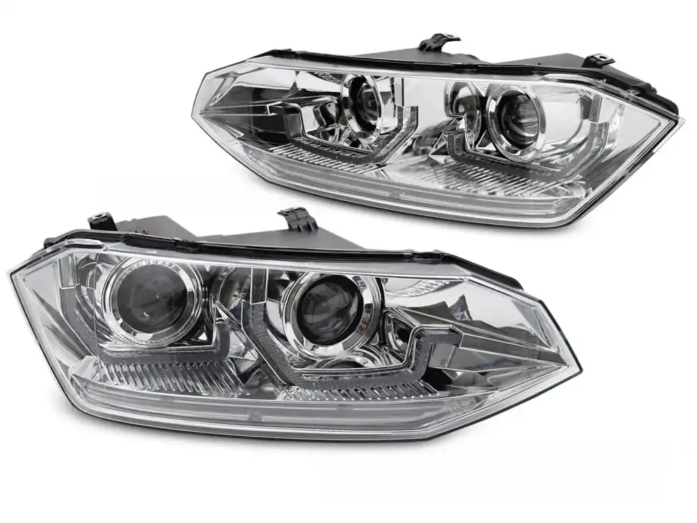 Jen Po Omezenou Doba Přední světla VW POLO VI 2G 17-21 SEQ LED DRL chrom