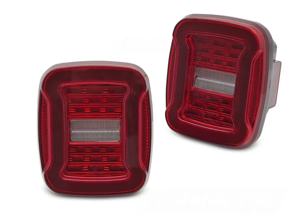 Zadní světla JEEP WRANGLER YJ 91-96 / TJ 96-06 LED červená/bílá Top Prodej