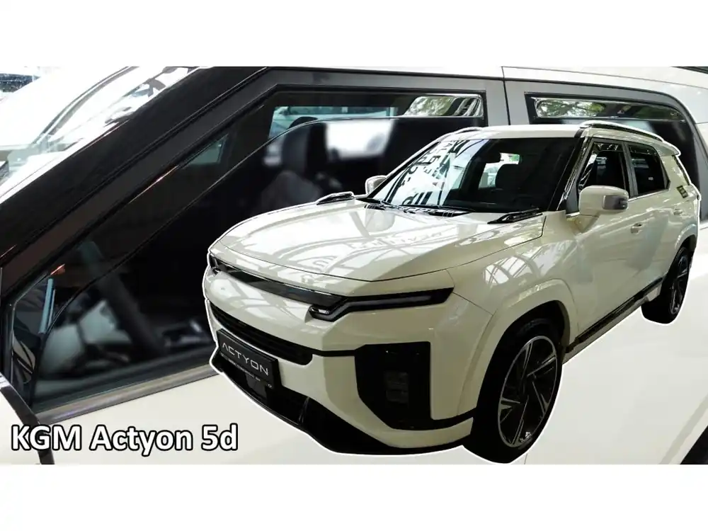 Aktuální Protiprůvanové plexi ofuky KGM Actyon 5D 24R (+zadní)