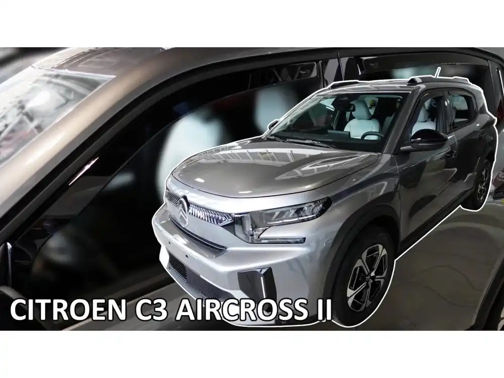 Protiprůvanové plexi ofuky Citroen C3 5D 24R (+zadní) Aircross Přímo Od Výrobce
