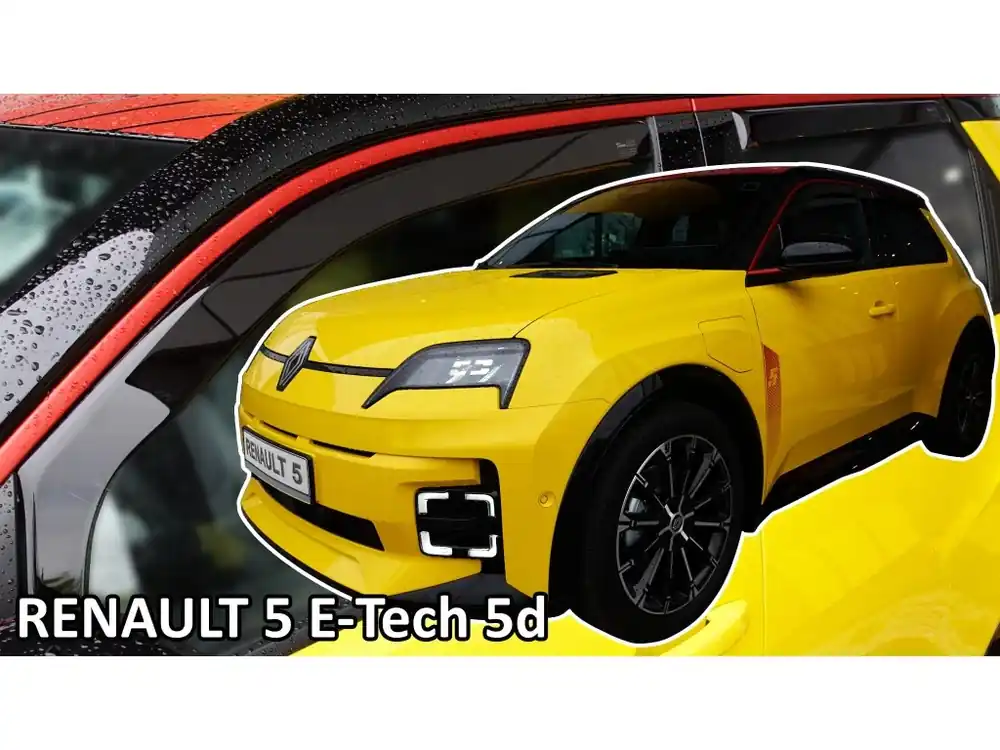 Protiprůvanové plexi ofuky Renault 5 E-Tech 5D 24R (+zadní) Výprodej