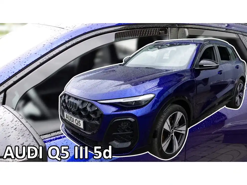 Protiprůvanové plexi ofuky Audi Q5 III 5D 24R (+zadní) Expresní Doručení