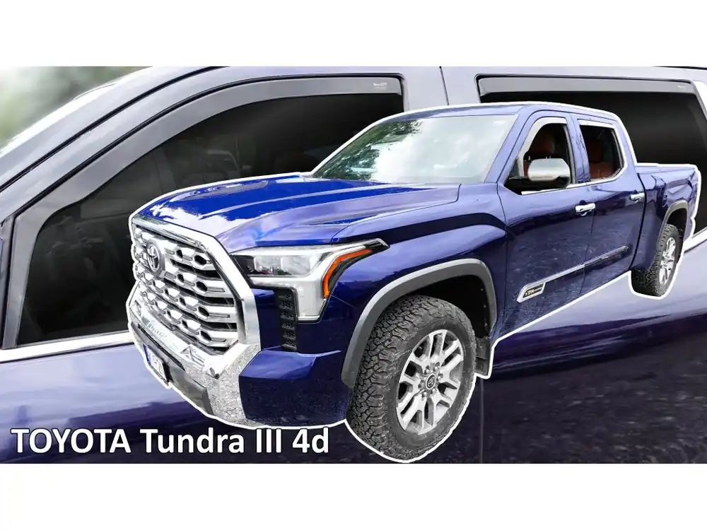 Protiprůvanové plexi ofuky Toyota Tundra Crewmax 4D 21R (+zadní) Pouze Dnes