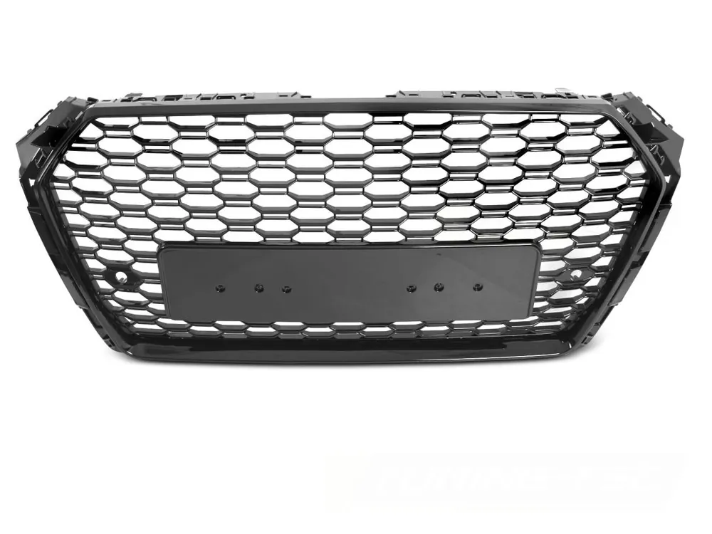 Aktuální Přední maska AUDI A4 B9 15-19 černá lesklá PDC