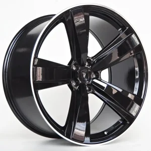 Alu kola Replica Marvin 9,5X21 5X112 ET26 66,5 Black Machined Lip Speciální Cena