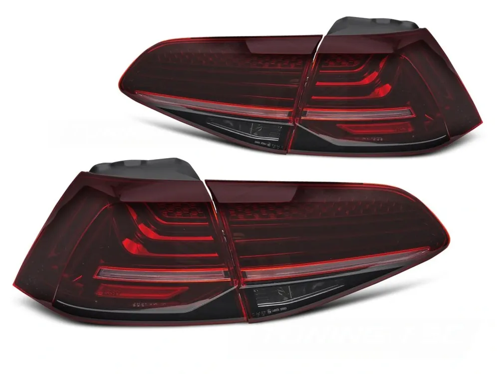 Sezónní Sleva Zadní světla VW GOLF 7 13-19 červená LED SEQ