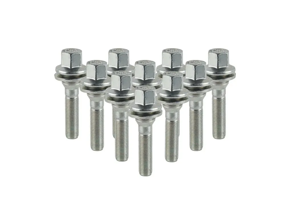 Cenově Výhodný 10x prodloužené šrouby kol M12x1,25x51mm s plochým sedlem