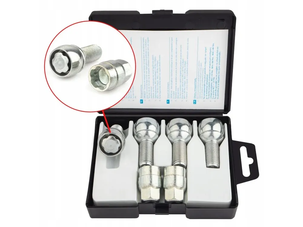 Nakupujte Hned Pojistné šrouby kol M14x1,5x28mm, koule AUDI CUPRA SEAT ŠKODA VOLKSWAGEN VW