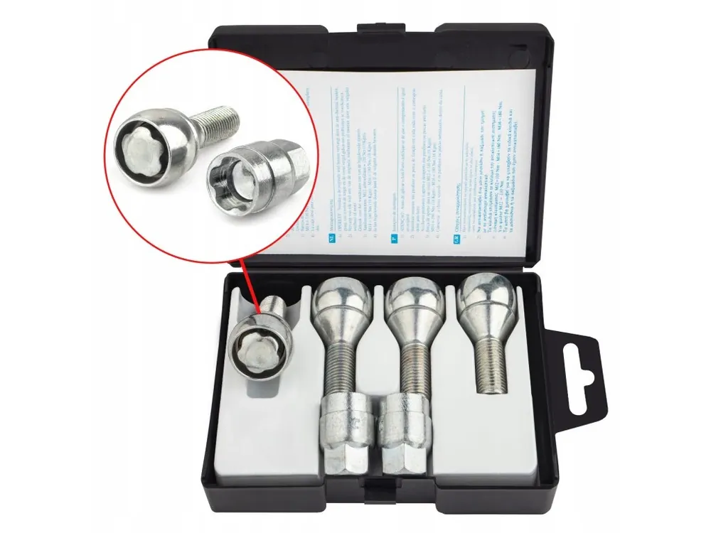 Pojistné šrouby kol M12x1,5x30 mm, kužel BMW DACIA FIAT MINI NISSAN RENAULT FORD Top Prodej