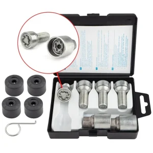 Bezpečná Platba Pojistné šrouby kol M14x1,5x27mm AUDI ŠKODA SEAT CUPRA VOLKSWAGEN VW
