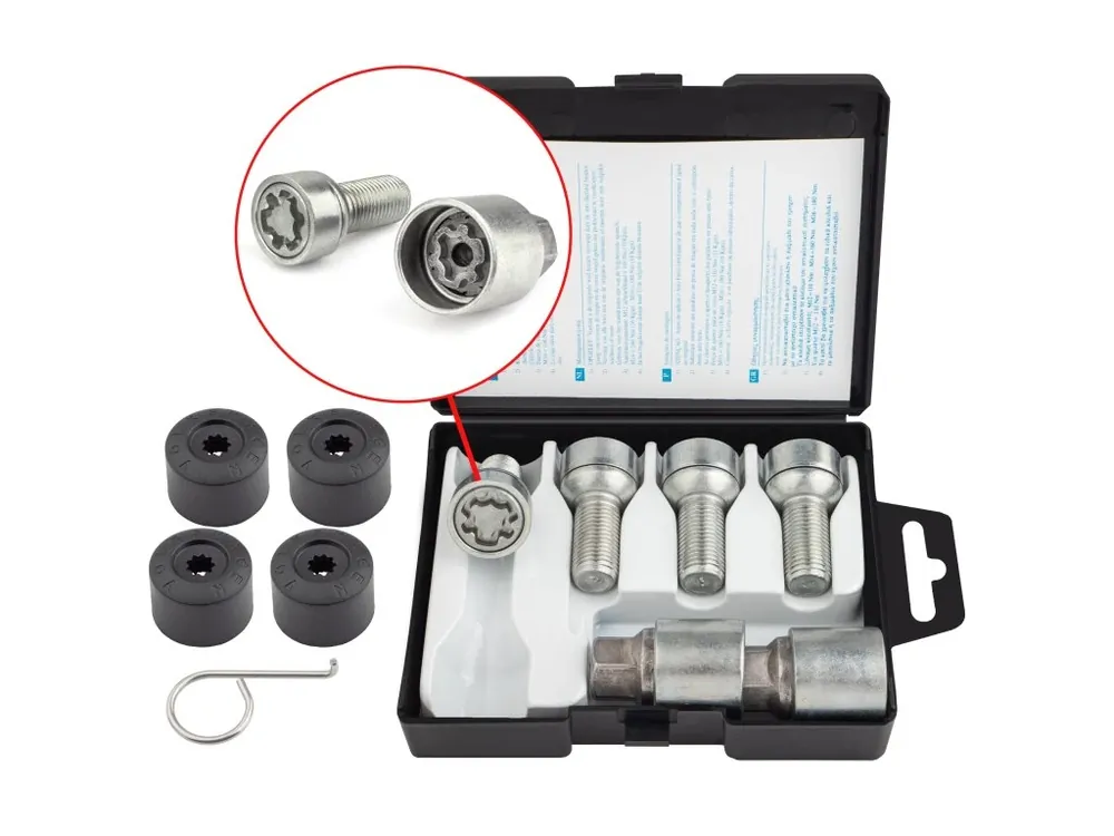 Bezpečná Platba Pojistné šrouby kol M14x1,5x27mm AUDI ŠKODA SEAT CUPRA VOLKSWAGEN VW