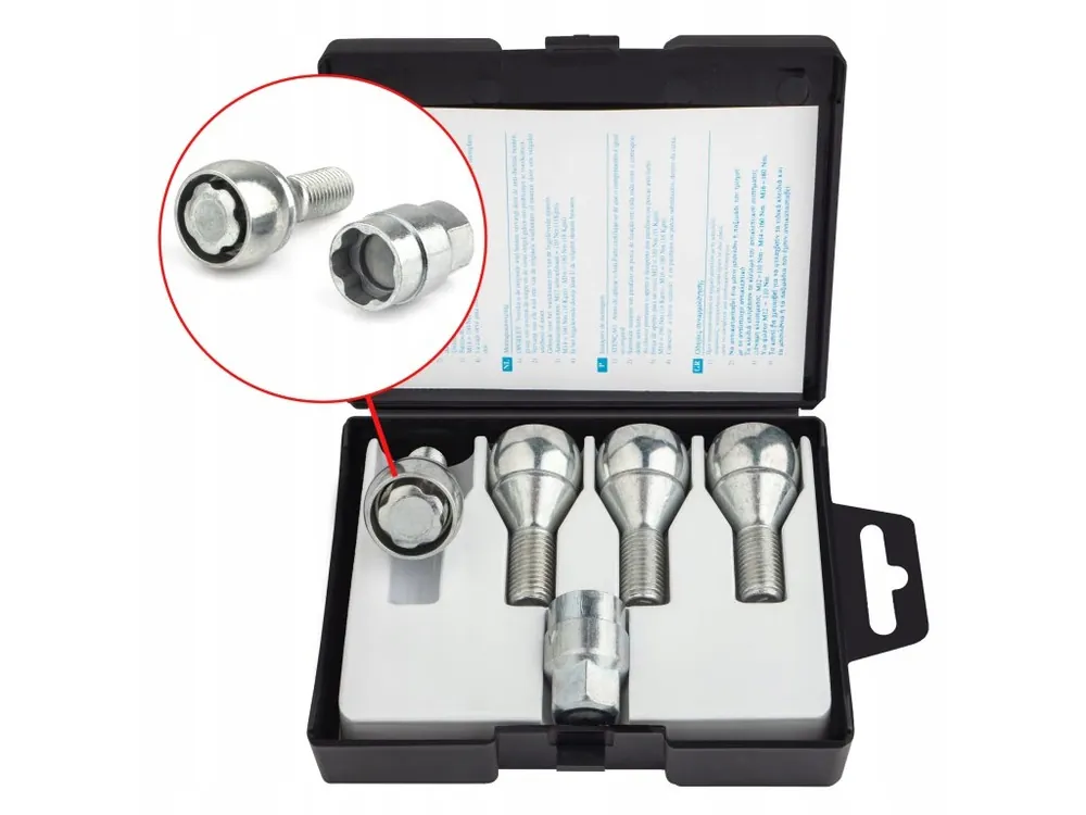 Pojistné šrouby kol M12x1,5x23mm BMW FIAT MINI OPEL RENAULT SAAB SUZUKI Nízká Cena