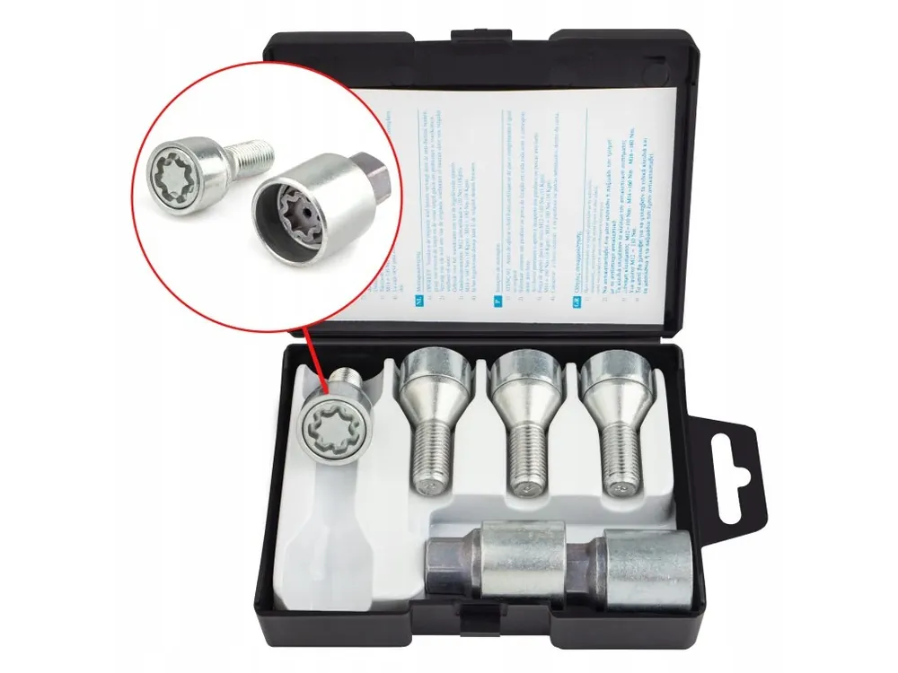 Originální Pojistné šrouby kol M12x1,5x24mm, kužel BMW DACIA FIAT FORD OPEL RENAULT