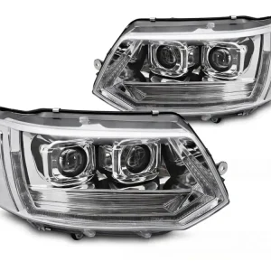 Horká Nabídka Přední světla VW T5 10-15 TRU TUBE DRL chrom