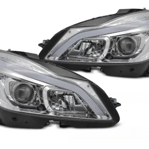 Přední světla MERCEDES W204 11-14 LED SEQ DRL chorm Výhodná Nabídka