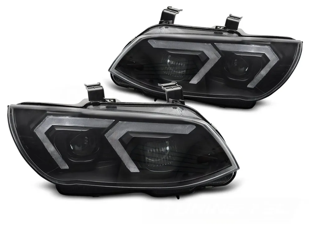 Přední světla BMW E92 / E93 LCI 10-13 XENON LED DRL žluté-černé Akční Nabídka