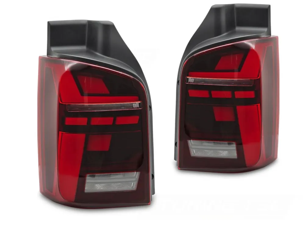 Zadní světla VW T5 04/03-09 / 10-15 zad.výklopné dveře, červená LED SEQ Kup Teď