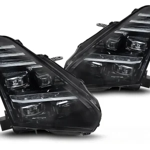 Přední světla NISSAN GT-R 08-23 FULL LED DRL černé Sezónní Sleva