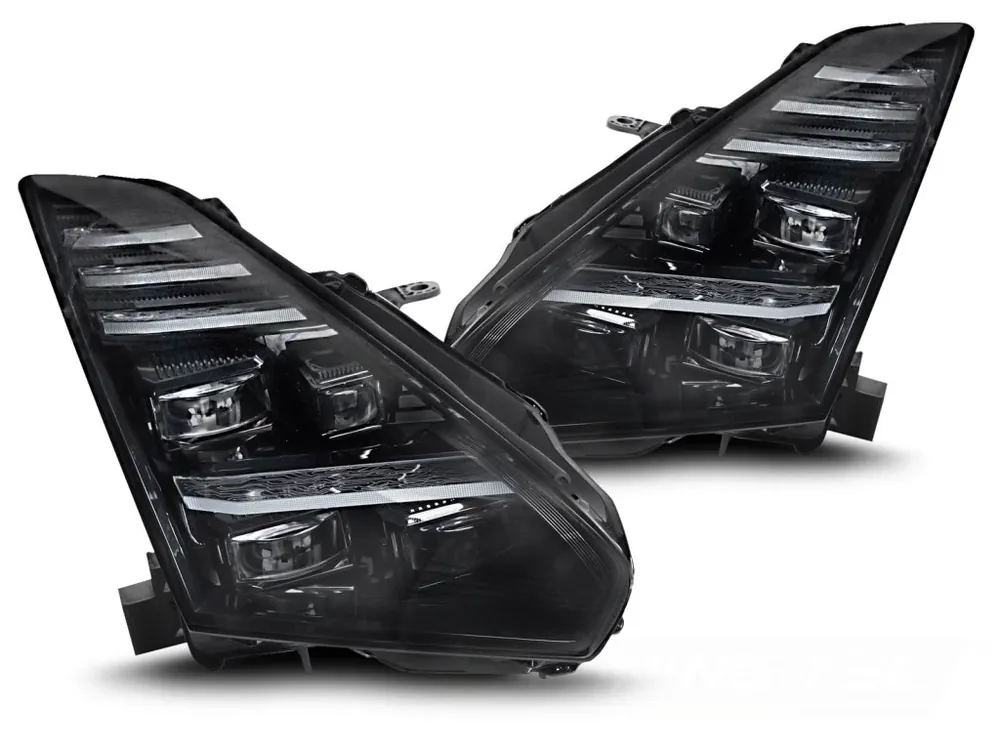 Přední světla NISSAN GT-R 08-23 FULL LED DRL černé Sezónní Sleva