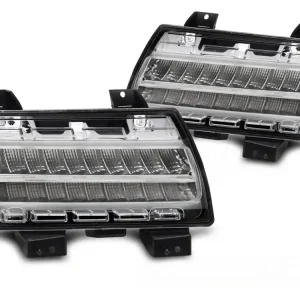 Originální Přední směrová světla JEEP WRANGLER JL 18-23 chrom s DRL