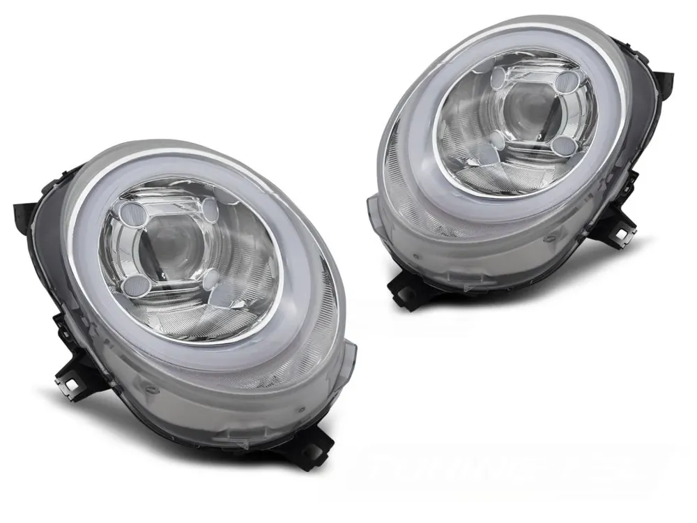 Ihned K Objednání Přední světla MINI COOPER F55 / F56 / F57 14-17 TRU TUBE DRL chrom