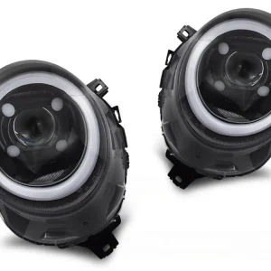 Přední světla MINI COOPER F55 / F56 / F57 14-17 TRU TUBE DRL lesklé černé Cenový Hit