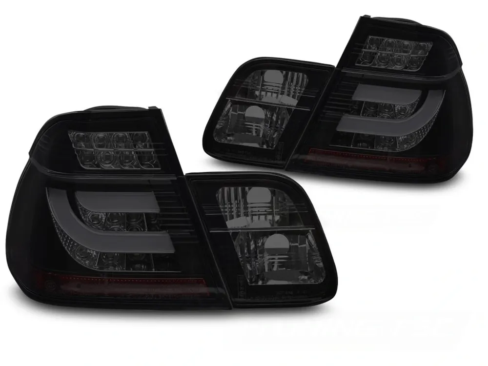 Zadní světla BMW E46 SEDAN 98-01 černá-kouřová LED BAR Zlevněný
