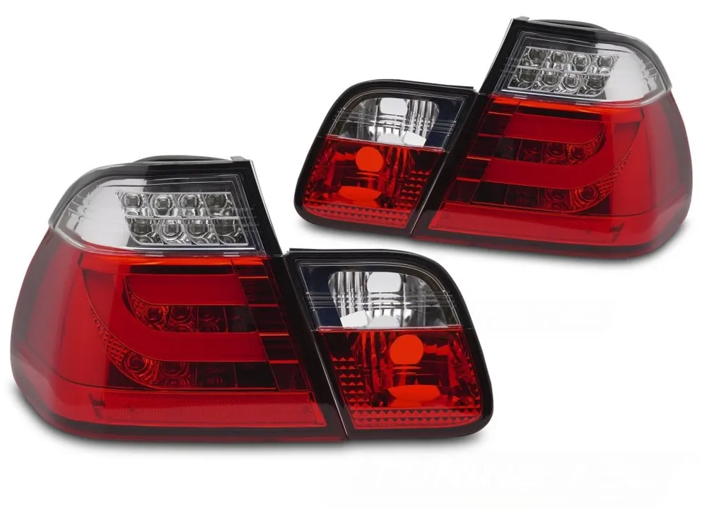 Zadní světla BMW E46 SEDAN 01-05 červeno-bílá LED BAR Vysoce Kvalitní