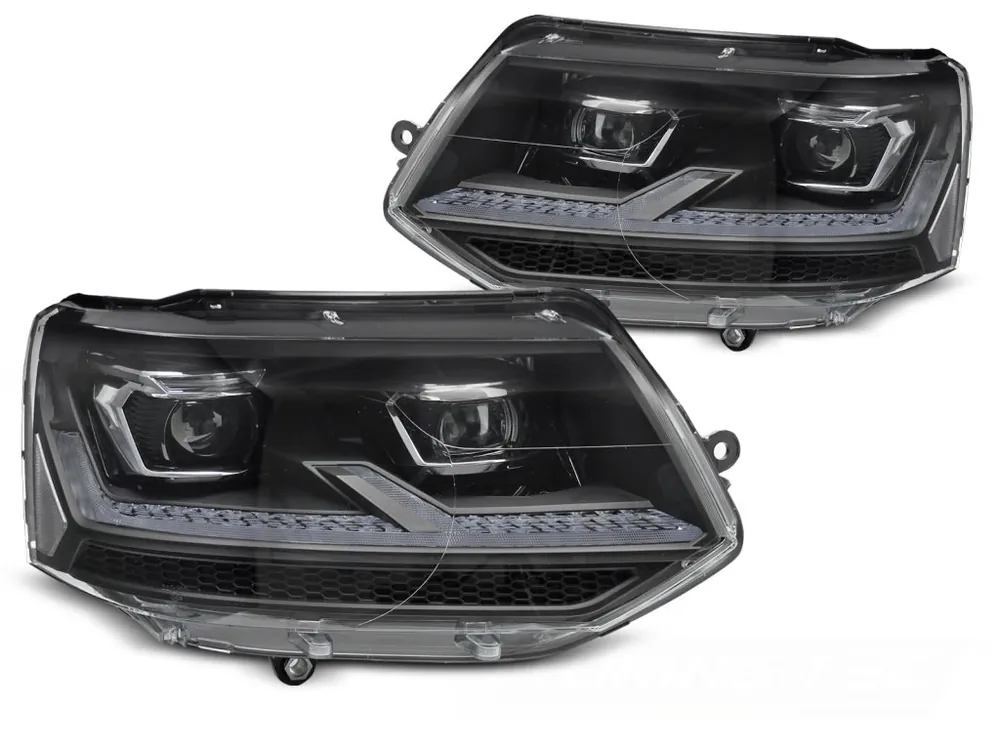 Pouze Dnes Přední světla VW T5.1 10-15 FULL LED TRU DRL chorm (za halogeny)