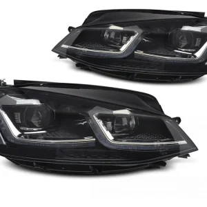 Novinka Přední světla VW GOLF VII 17-19 SILVER LED SEQ DRL