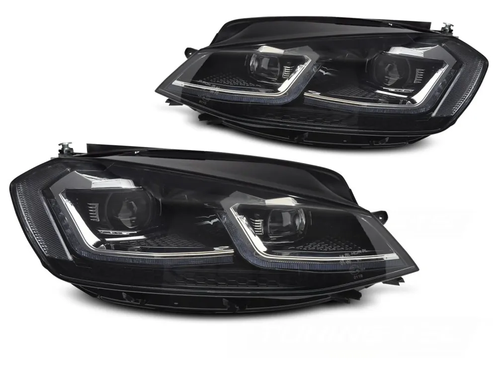 Novinka Přední světla VW GOLF VII 17-19 SILVER LED SEQ DRL