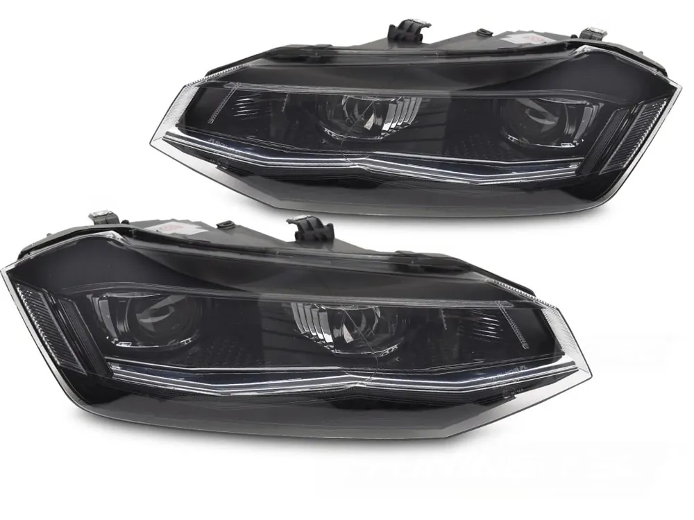 Tovární Cena Přední světla VW POLO 2G 17-21 SILVER SEQ DRL LED