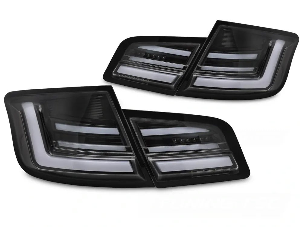 Zadní světla BMW F10 10-13 lesklá černá LED SEQ Sleva