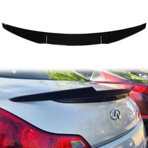 Rychlé Dodání Zadní spoiler Infiniti G37, lesklý černý, ABS plast