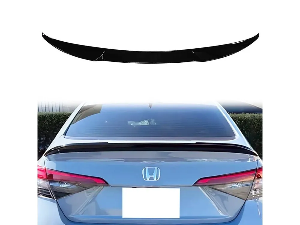 Rychlé Dodání Zadní spoiler Honda Civic XI FE lesklý černý, ABS plast