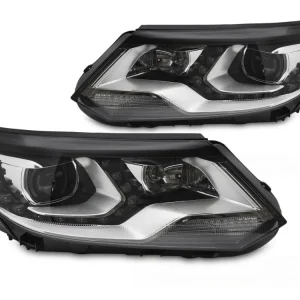 Kup Teď Přední světla VW TIGUAN I 11-15 černé LED DRL