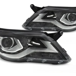 Přední světla VW TIGUAN I 07-11 černé DRL Rychlé Dodání