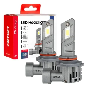 AMiO LED žárovky HB3 6000K X5-series WINGER max 50W Finální Výprodej
