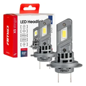 AMiO LED žárovky H7 6000K X5-series WINGER max 40W Aktuální