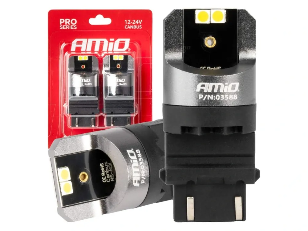 Originální LED žárovky CANBUS PRO series 3157 P27/7W 4x3030 SMD bílé 12/24V