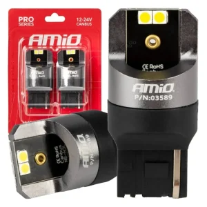 Víkendová Akce LED žárovky CANBUS PRO series 7440 W21W 4x3030 SMD bílé 12/24V