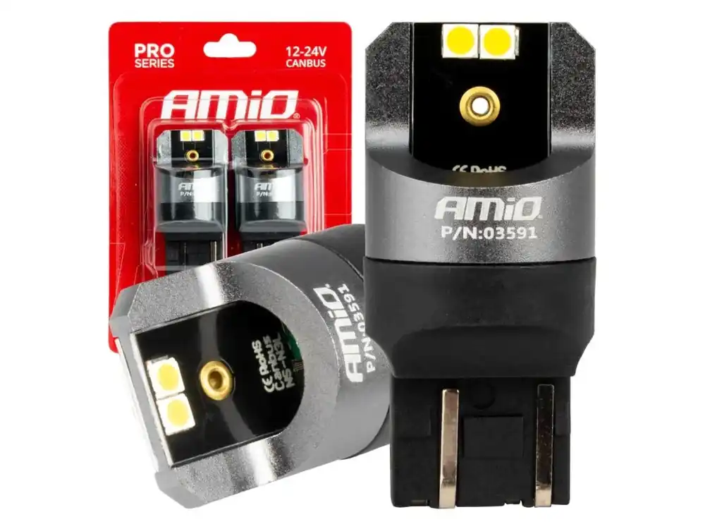 Hit Sezóny LED žárovky CANBUS PRO series 7443 W21/5W 4x3030 SMD bílé 12/24V