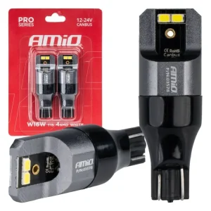 LED žárovky CANBUS PRO T15 W16W 4x2016 SMD bílé 12V 24V Dokud Zásoby Vydrží