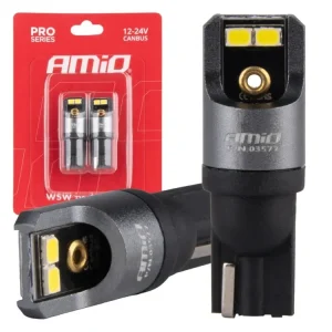 LED žárovky CANBUS PRO T10 W5W 4x2016 SMD bílé 12V 24V Vysoce Kvalitní